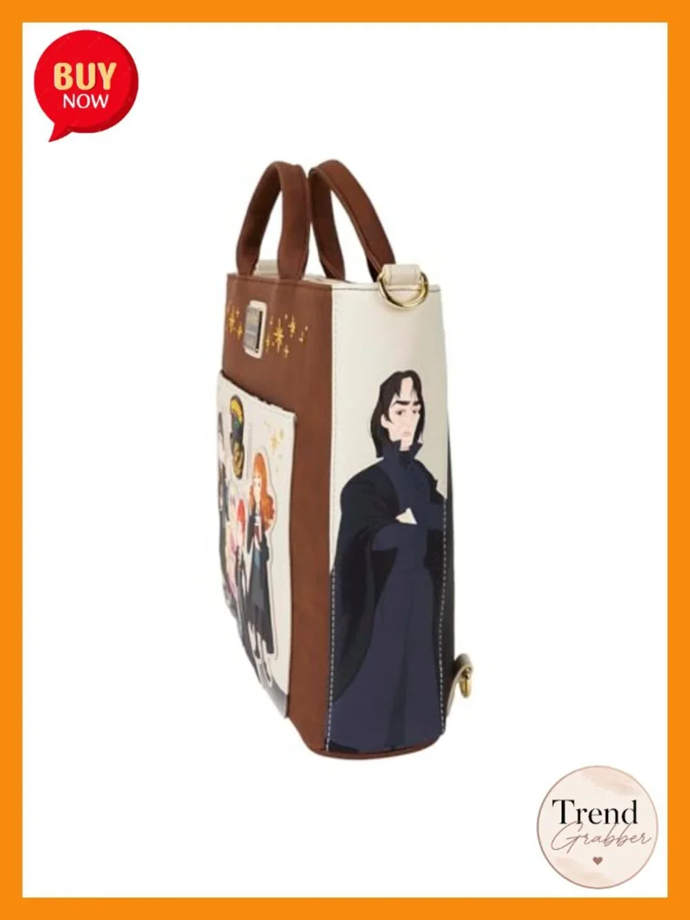 Faux Leather Convertible Tote Bag Harry Potter Spring Backpack